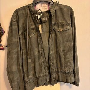 Maurices Olive Green Zip-Up Jacket